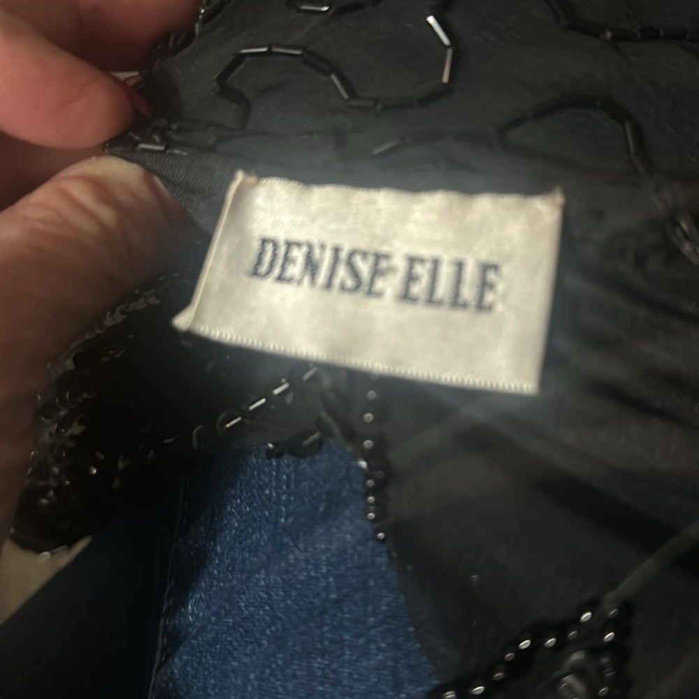 Denise Elle Black Beads and Sequins Blouse - Picture 11 of 12